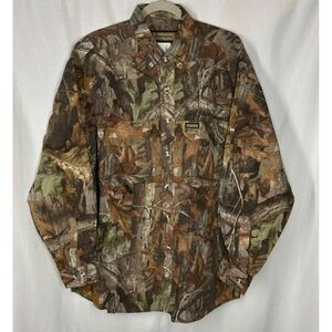 Remington Camouflage ButtonUp Outdoor Shirt L/XL Advantage Timber Edition vented
